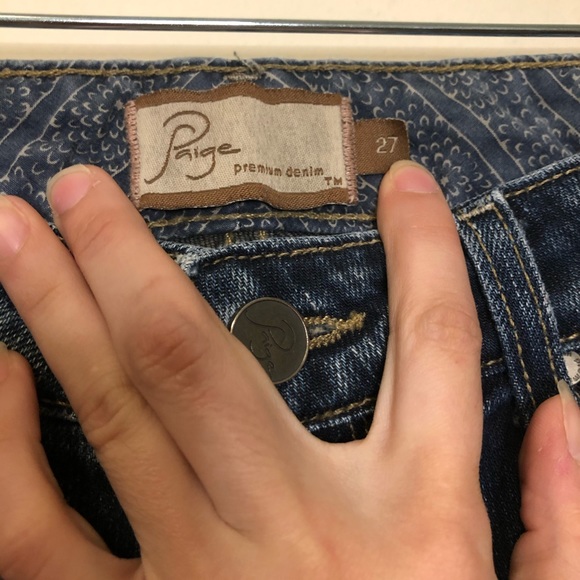 Paige Jeans women’s size 27 skinny dark wash - Picture 2 of 11